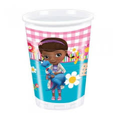 Vasos Doctora Juguetes 200ml (8Uds)