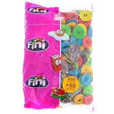 regaliz SPIRO BICOLOR  FINI 250 UDS