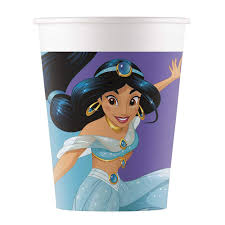 JUEGO DE 8 VASOS PRINCESA JAZMIN DISNEY