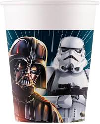 JUEGO DE 8 VASOS DE STARWARS