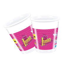 VASOS SOY LUNA 8 UNID