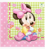 Juego de 20 Servilletas Minnie Bebé