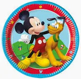 Platos de Mickey mouse azul  8 unidades